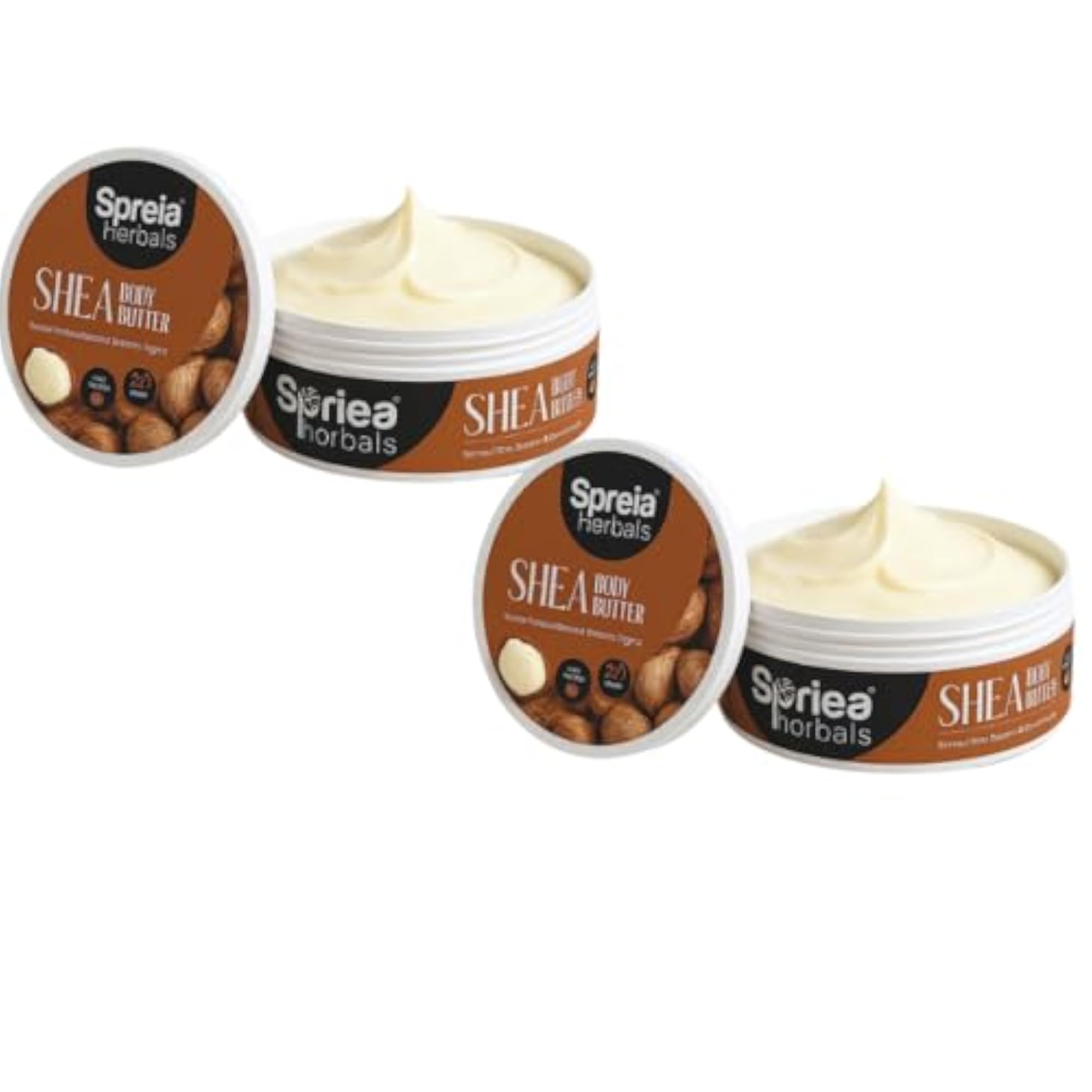 Natural Shea Body Butter Cream with Vitamin E, Deep Nourishment