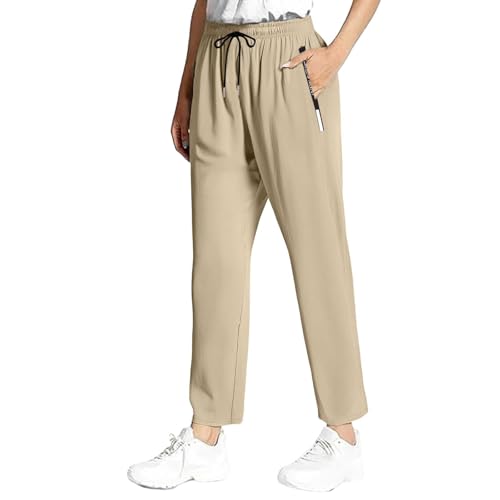 Image of Pants for Women Over 50, Ice Silk Womens Casual Ice Silk Breathable Pants