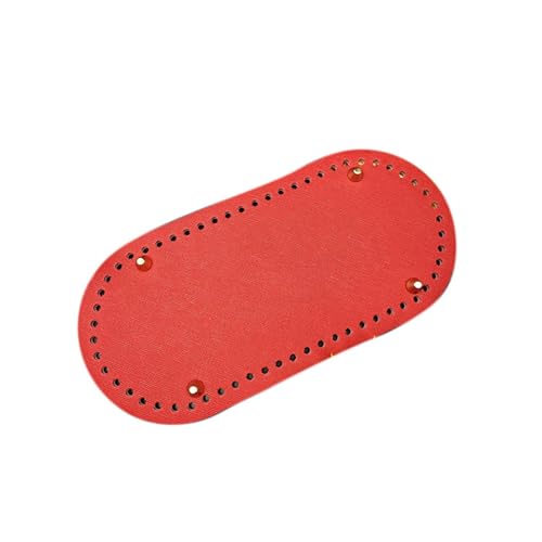 Bolso de mano piel sintética for mujer, hecho a, resistente al desgaste, rectangular, accesorios, piezas for bolso, tejido fondo(Red,25x12cm)