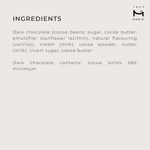 LA MAISON DU CHOCOLAT Classic Truffles Gift Box, Gourmet French Dark Chocolat...