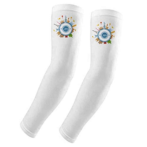 Housse de protection solaire UV Motif ville bloque les rayons nocifs
