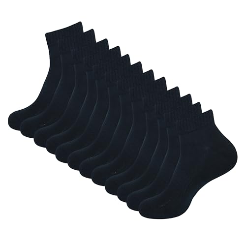 Image of Women Cotton Ankle Socks Soft Comfortable Durable Breathable Reinforced Double Layer Cushioned