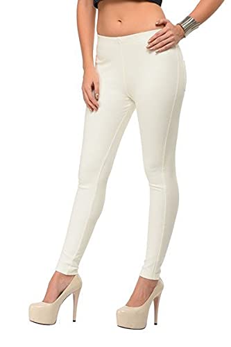 Image of Frenchtrendz Women's Slim Fit Mid Rise Stretchable Cotton Modal Spandex Jegging Pull On