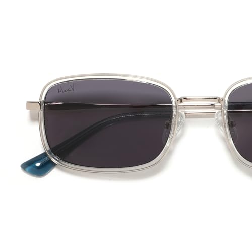 Image of Mac V Sunglasses | Rectangularl Shape | 100% UV Protected | Men & Women | Black Blue | Full Rim