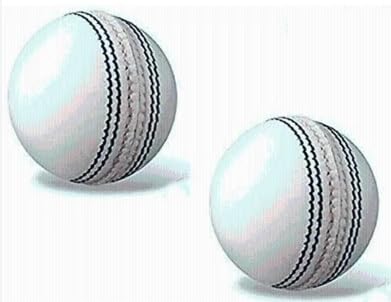 Leather Cricket Ball Size Standard (2Pcs) (White) | Leather Cricket Training/Practice Balls-image-8