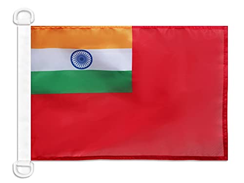AZ FLAG India Civil Ensign Boat Flag 45x30 cm Mesh Polyester Plastic Rings — image 1