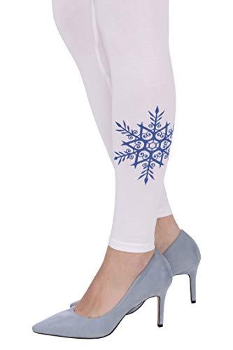 Image of Plus Size Printed Ankle Length Leggings for Women