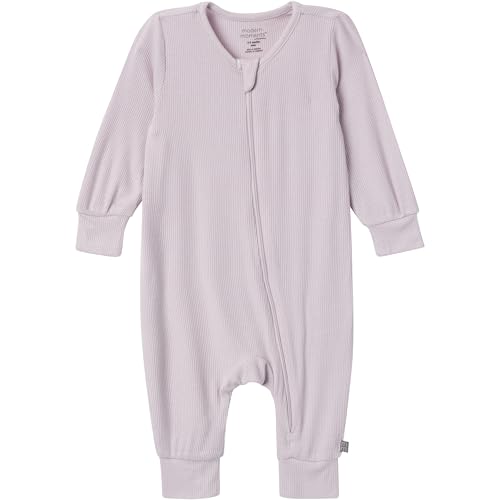 Modern Moments by Gerber Baby Girls' Viscose Footless Coveralls, Ivory Seashells, 18 Months2