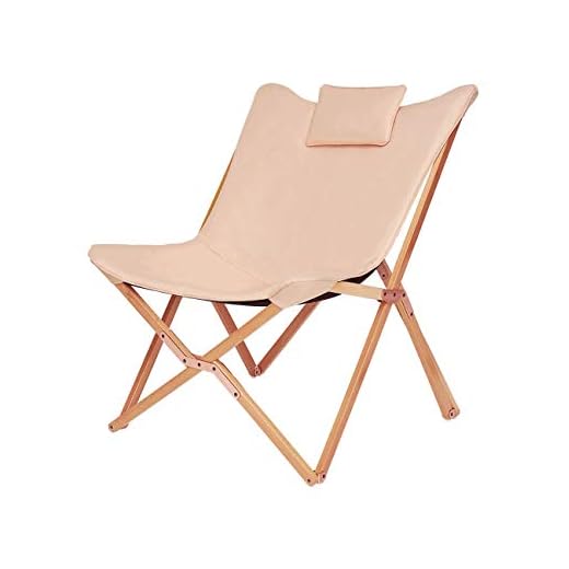 Bekväm hopfällbar stol bärbar fjärilsstol avslappnande soffa fåtölj modern hopfällbar lounge sits bekväm vilstol med avtagbar kudde massiv träram för uteplats camping trädgård rosa