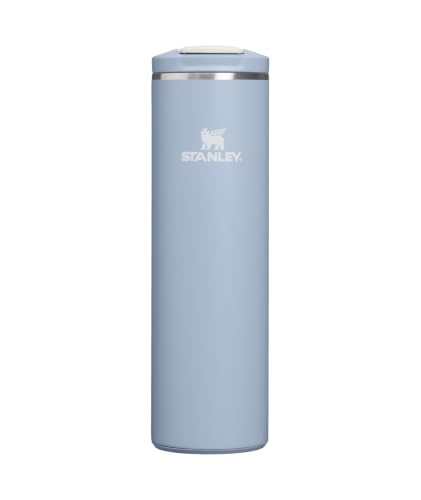 Image of STANLEY Transit FlipTop Mug | Leakproof Coffee Travel Cup | Vacuum Insulated Stainless Steel | Stays Hot or Cold for Hours | BPA-Free | 20 oz | Blue Dream Stone