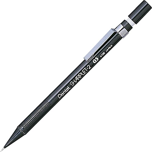 Pentel A125-A Sharplet-2 Automatik-Bleistift, 0,5 mm, Schwarz, A125-A A125A