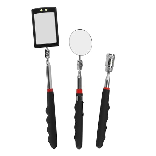 Ailenyun Inspection Mirror telescoping Flexible 360 with Light...