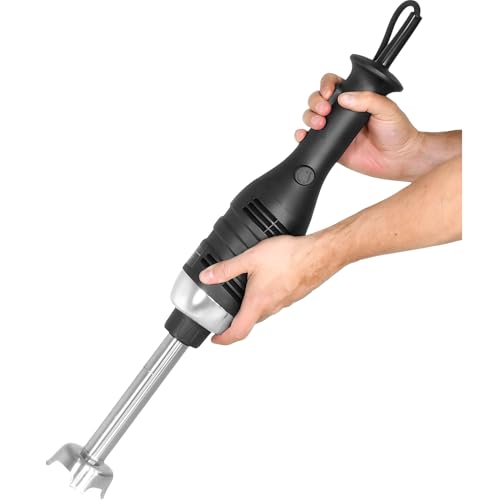 GUTSTARK Licuadora de Inmersion Cocina Industrial Batidora Mezcladora de Mano Comercial 10L Brazo de Acero Inoxidable Grado Alimenticio 24 Cm Velocidad Variable Regulable 6000RPM a...