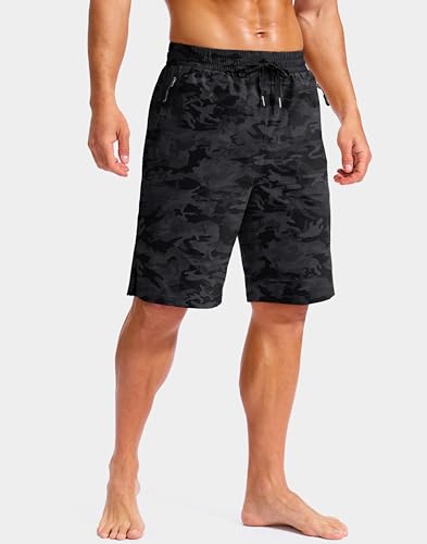 Image of G Gradual Mens Swim Trunks with Compression Liner 7 inch /9'' Quick Dry Board Shorts Swimsuit Bathing Suit for Men Zipper Pockets