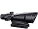 CTOPTIC Scope Rifle Scope 5X35 Red Crosshair Reticle Scope Optic Sight Dual Illuminated Real Red Fiber with Mount Black