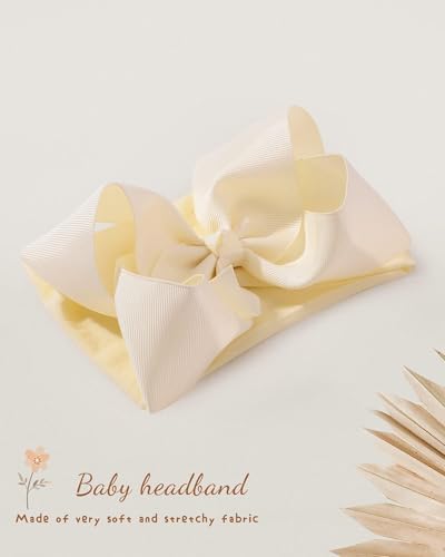 doboi 20pcs Baby Girls Bows Headbands Nylon Hairbands Ribbon Bow Elastic Hair Accessories for Newborns Infants Toddlers and Kids 6