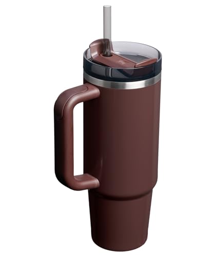 Image of STANLEY Quencher H2.0 Tumbler with Handle and Straw 30 oz | Flowstate 3-Position Lid | Cup Holder Compatible for Travel | Insulated Stainless Steel Cup | BPA-Free | Mahogany Gloss