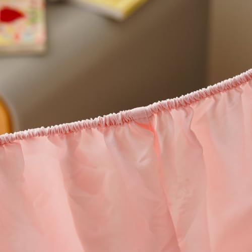 Image of CLOTHKNOW 4Pieces Pink Toddler Bedding Sets for Girls | Soft, All Season, Kids Comforter, Blush Comforter Sets, Blush Daisy Puff Bedding, Crib Bed Sets