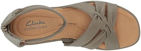 Clarks Clara Rae, Wedge Sandal Womens, Olive, 10 Medium | Image 4