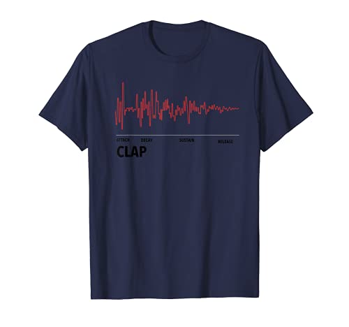 Clap Musical onda sinusoidal ADSR DAW baterista productor DJ regalo Camiseta