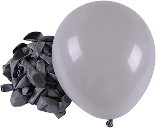 Image of Retro Grey Balloon 50pcs for Birthday,Anniversary, Welcome Baby, Baby Shower, Theme Party Decoration (Retro Grey)