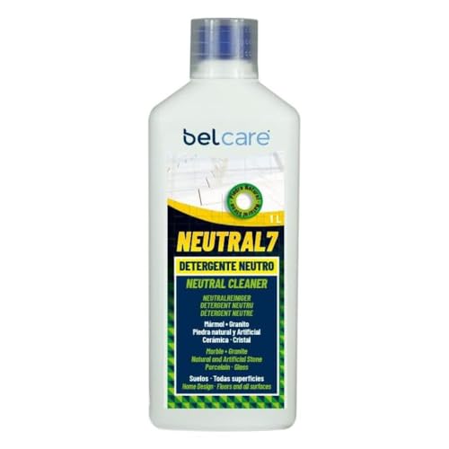 BELCARE - Neutral7 Detergente Neutro Concentrado para Superficies de Mármol, Granito y Piedra Natural, para Limpiar Suelos, 1L