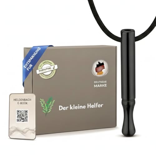 Heldenbach Premium Halskette gegen Panikattacken & Angst Stressabbau Cortisol senken & Hilfe bei Angststörungen Hoki Halskette für mehr Ruhe & Gelassenheit