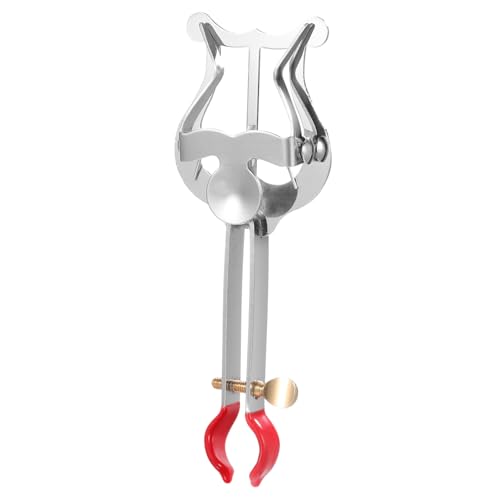 ERINGOGO 1pc Music Folder Trumpet Music Clamp Trumpet Music Score Binder Music Clip Lyre Trumpet Music Score Clip Trumpet Music Binder Trumpet Music Score Clamp Music Supply Silver Iron