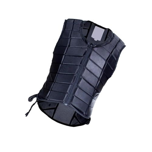 Chaleco de equitación Negro Transpirable para Mujeres y Hombres, Chaleco Protector Ecuestre, S
