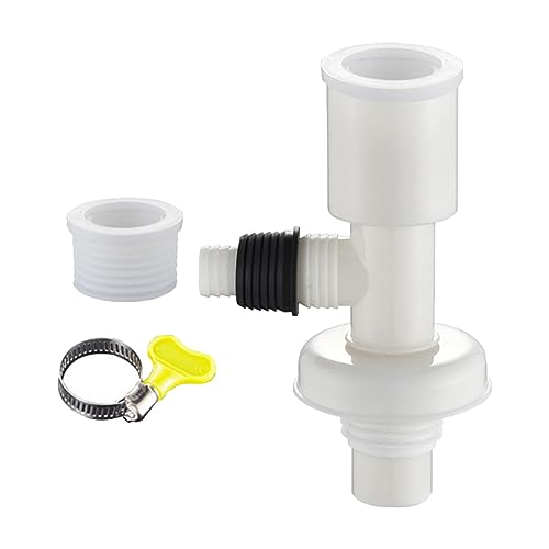 Besga 床排水アダプター 床排水ティージョイント シンク 洗面台 キッチン 洗濯機 チューブ モップ プールチューブ 下水コネクタ アダプタ ホースコネクタ (D)