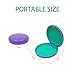 Maoerdental 2PCS Retainer Case Compatible with Invisalign,Cute Slim Aligner Case,Customized Magnetic Closure Orthodontic Retainer Cases (2 Pack Purple + Green Silicone)