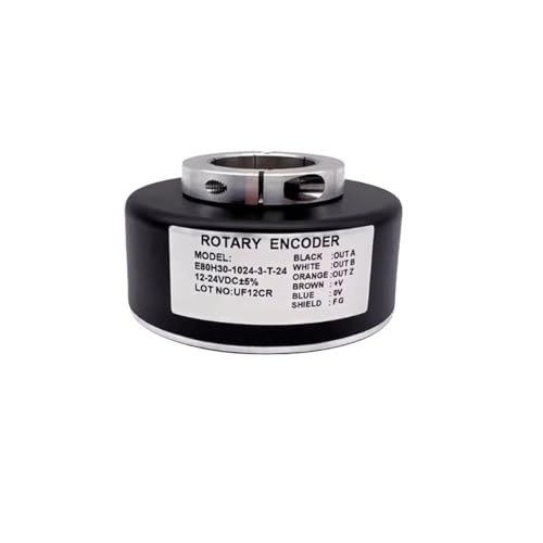 Encodeur rotatif E80H30-1024-3-N-24 capteur incrémental arbre creux 30mm tension 24V