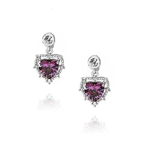 Boucles d'oreilles argent pendantes femme avec zircone cubique AAA haute qualité