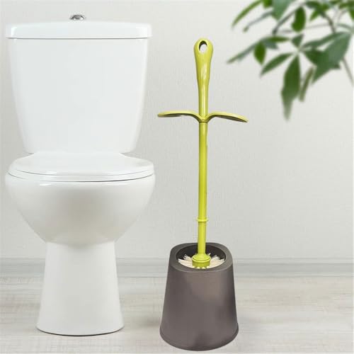 Brosse de toilette design feuilles avec support de qualité durable - 8