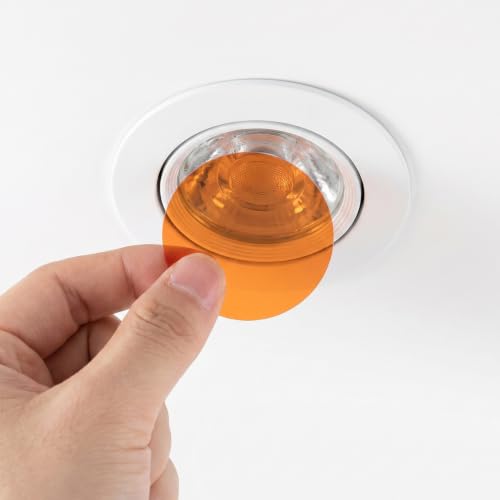 Filtros de gel de corrección de color láminas de 4,3 cm para focos LED y fotografía 5