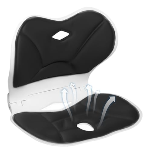Generisch Cojín para asiento de coche, cojín de apoyo lumbar, cómodo cojín portátil para silla de ruedas, avión, trabajo, viajes, sofá, asiento de coche