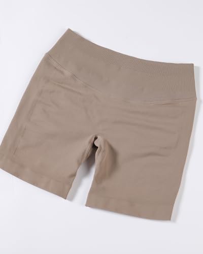 Image of AUROLA Influence Workout Shorts for Women,2.5 3.5 4.5 5.5 6.5 No Roll Up Squat Proof Scrunch Seamless Compression Gym Short