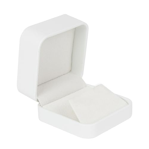 White Small Earring Box, Earring Boxes Gift, Jewellery Box for Women, Travel Jewellery Box Durable Earrings Box Suitable for Marry Anniversaries and Birthdays
