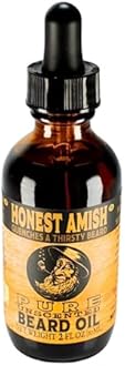 Honest Amish - Pure Beard Oil - 2 Ounce - Fragrance Free