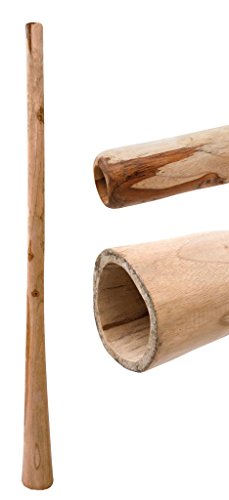 Didgeridoo aus Teakholz naturbelassen geölt Länge 150 cm schöner Gegendruck vergleichbar mit Eukalyptus aber preiswerter klarer Ton Rissstabilität Weltmusik Aborigines Australien Percussion