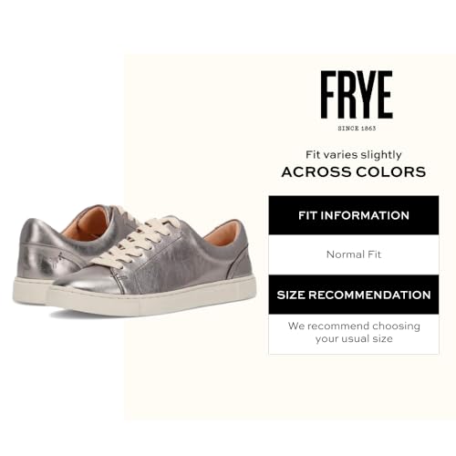 Image of Frye Ivy Low Lace Sneakers for Women - Removable Footbed Shoes - Leather Womens Casual Shoes - Crafted from Soft, Vintage Italian Leather with Removable Molded Footbed