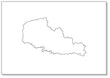 Größe: 8 cm x 5,5 cm. Kühlschrankmagnet Nord - Pas-de-Calais - Landkarte Frankreich