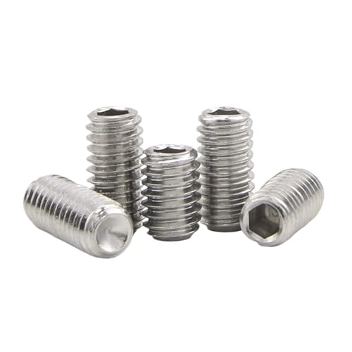 2-50個 六角ソケットセットスクリュー カップポイント ステンレススチール M2 M2.5 M3 M4 M5 M6 M8 M10 六角穴付きボルト(4mm,M2.5 50pcs)