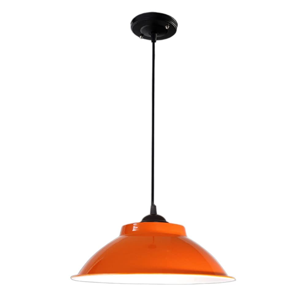 KXEcoLife Colorful Bianco Pendant Lamp Chandelier - Adjustable Hanging Light for Home Decoration(Orange)