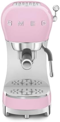 Smeg, Espresso-Kaffeemaschine ECF02PKEU, Cappuccino-Dampfunktion,...