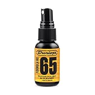 Dunlop 651SI FORMULA 65 Cleaner & Polish removes wax buildup, dirt and grease, while polishing and protecting the guitar's clear finish. Leaving no residue, this product is perfect for musicians who clean their instruments every day. 30 ml (1 oz) bot...