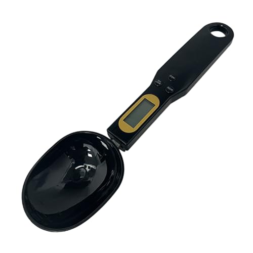 Electronic Measuring Spoon with LCD Display, Black