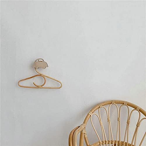 10PCS Rattan Hangers for Clothes Kids Garments Organizer Little Rack Children Hanger Kids Room Decor Wardrobe Hangers