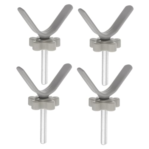 TOYANDONA 4 Piezas De Herrajes Resistentes para Puertas, para Seguridad De Bebés Y Mascotas, para Puertas De Escaleras Y Pestillos, Pernos Y Varillas De Husillo Montados A Presión.
