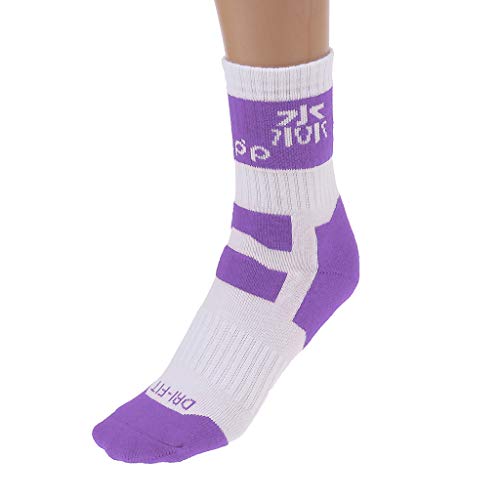 YIJU Meias de Skate Unisex Sports Meias de Algodão para Patinação Ao Ar Livre - Roxo S